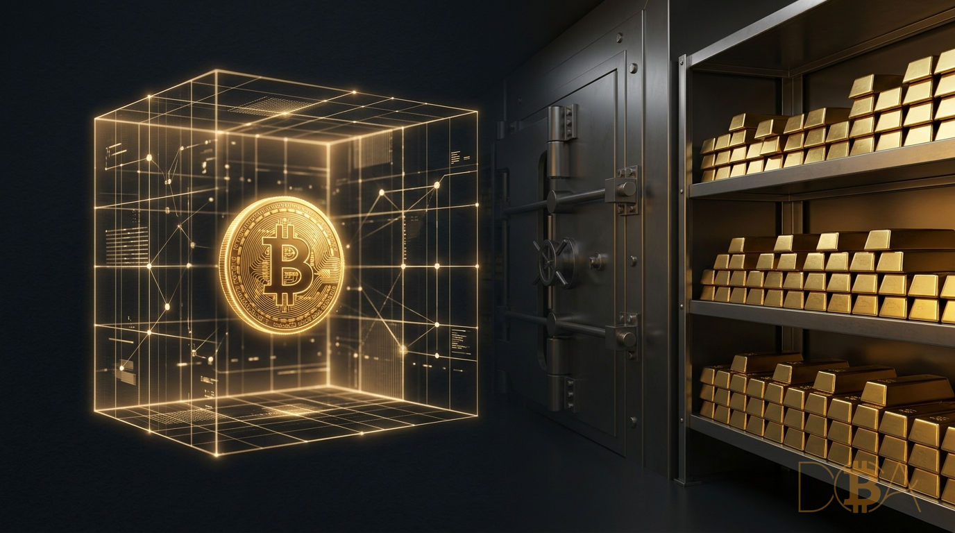 Bảng so sánh đặc tính phi tập trung số hóa của Bitcoin với tính vật lý truyền thống của vàng miếng